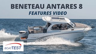 Beneteau Antares 8 OB 2023 Features Video by BoatTESTcom [upl. by Anairo35]