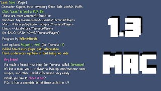 Edit Your Inventory Terraria 13 Mac [upl. by Imiaj533]