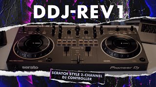 DDJREV1 Official walkthrough Pioneer DJ Scratch style 2channel DJ controller [upl. by Uaerraj]