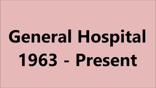 General Hospital Opening Compilation [upl. by Fortna620]