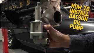 How to install Datsun Z oil pump [upl. by Sixela]