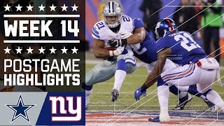 Cowboys vs Giants  NFL Week 14 Game Highlights [upl. by Ycnaffit]