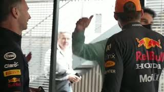 Sergio Perez congratulating Max Verstappen [upl. by Avlasor31]