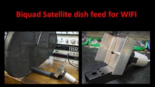 Biquad Satellite dish feed for WIFI [upl. by Kwasi]