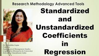 Standardized and Unstandardized Coefficient in Regressionregressionpath analysis [upl. by Buiron283]