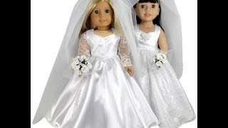 American Girl Doll Clothes Patterns Wedding Dress [upl. by Livvyy585]