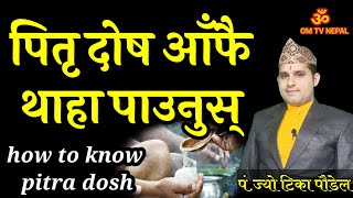 पितृ दोष थाहा पाउनुस्  Pitri dosh  पितृ दोष  Horoscope  pitra dosh in nepali  education tips [upl. by Houser318]