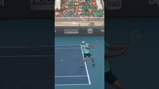 amazing serve plus one backhand winner by Hurkacz tennis serve backhand [upl. by Cannon]