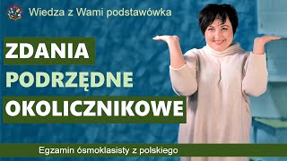 Zdania podrzędne okolicznikowe teoria i ćwiczenia [upl. by Farmann]