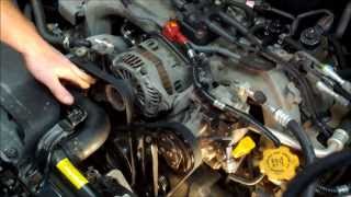 How To Replace Both Subaru Drive Belts [upl. by Arrec]