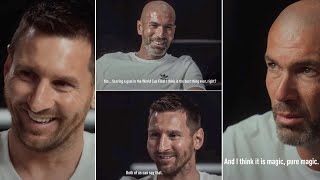 When Zinedine Zidane met Lionel Messi for an incredible interview [upl. by Richers832]