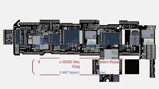 iPhone 12  diagramme et flux de travail GNSS dépannage et réparation [upl. by Airitac]