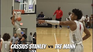 Cassius Stanley vs Tre Mann amp CJ Walker EYBL Indianapolis [upl. by Assirialc]