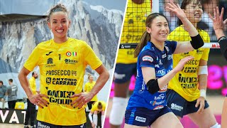 ALL quotMEGA RALLYquot of the match Conegliano  Novara in Courmayeur Cup  Lega Volley Femminile 202425 [upl. by Secilu]