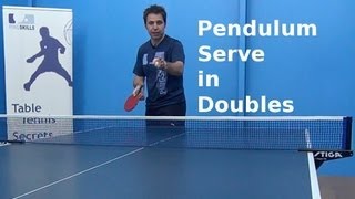 Pendulum Serve in Doubles  Table Tennis  PingSkills [upl. by Chery]