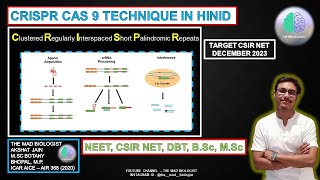 CRISPR CAS 9 Technique In Hindi CSIR NET CRISPR CAS 9 Technique In Hindi CSIR NET Bacteria [upl. by Fatima]