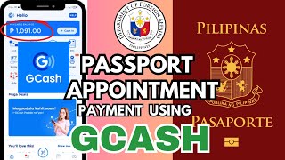 GCASH Payment for Passport Online Appointment Paano Magbayad 2023 [upl. by Sherri]