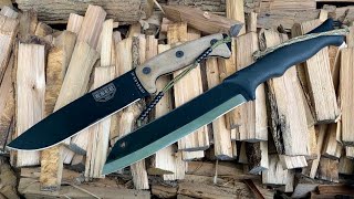 Big Knives Skrama 240 amp ESEE Junglas 2 [upl. by Acemaj]