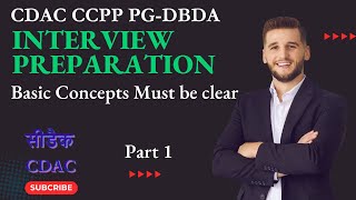 CDAC  CCPP Preparation  PGDBDA  Basic Concepts Must Be Clear  Part 1 [upl. by Derrek911]