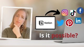 Can you use Notion to schedule amp publish social media content and should you [upl. by Aset578]