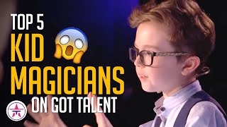 Top 5 BEST Kid Magicians on Got Talent Will BLOW Your Mind🤯 [upl. by Aerol101]