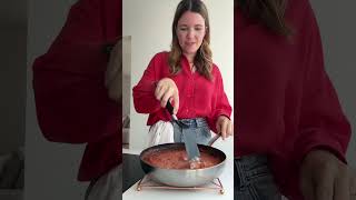 Ovenschotel met aubergine romige tomatensaus en gehakt 🍅 recept comfortfood libellelekker food [upl. by Stalder]