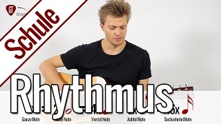 Rhythmus lernen  Gitarrenschule [upl. by Newhall]