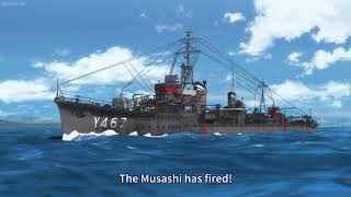 Harekaze Vs Musashi  Haifuri High School Fleet ハイスクール・フリート [upl. by Joni]