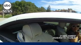 CHP body cam footage shows traffic stop involving Britney Spears [upl. by Neelahs609]