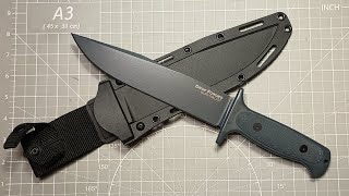 cold steel drop forged survivalist excellent survival knife [upl. by Nolyarg]