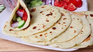 The Bread Bakers Special Flatbreads  No Yeast Needed  2 ingredients FRESH Unleavened Breads [upl. by Haroldson]