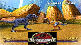 Warpath Jurassic Park PS1 game Full game Playthrough Pertarungan antar dinosaurus [upl. by Scotti]