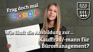 Was macht man bei der Ausbildung zur Kauffraumann für Büromanagement [upl. by Abehsile]