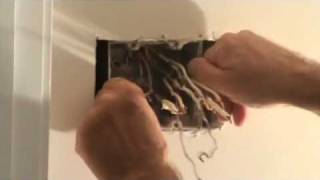 Removing a 2 gang electrical light switch box [upl. by Llenyt646]