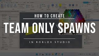 How to make team only spawns in Roblox Studio [upl. by Keare]