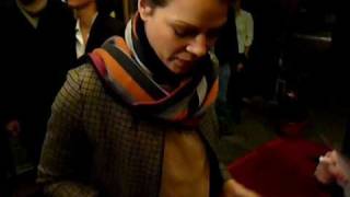 Jessica Schwarz signing autographs on February 8th 2011 in Ludwigsburg Germany EXCLUSIVE [upl. by Safier643]