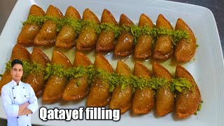 Qatayef recipe qatayef filling القطايف [upl. by Feirahs20]