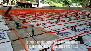 DIY Concrete Slab Radiant Heat by Radiantec [upl. by Eelyram350]