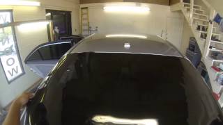 Installing rear window tint on 2008 Lincoln MKZ using go pro 3 black eclipsetinting [upl. by Nerraw]