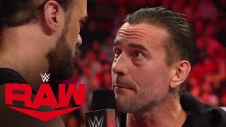 Punk to McIntyre “No one will stop me from winning the Royal Rumble” Raw highlights Jan 8 2024 [upl. by Ocirnor]