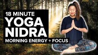 Morning Yoga Nidra Meditation in bed  For Energy  Focus [upl. by Ahsieka]