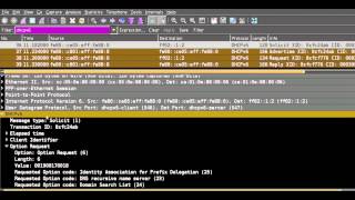 Wireshark dhcpv6 Protocol Analysis covers rfc 3315rfc 3633 Ipv6 Prefix Delegation [upl. by Grosvenor919]