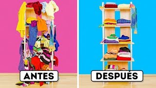 35 IDEAS INTELIGENTES PARA ORGANIZAR TU CASA [upl. by Kristel]