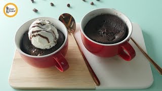 Chocolate Mug Cake in Microwave recipe By Food Fusion [upl. by Anali]