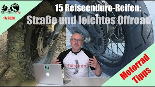 ReiseenduroReifen  Teil 1  für die Straße und leichtes Offroad  15 Tipps vom Wolf [upl. by Rramed]