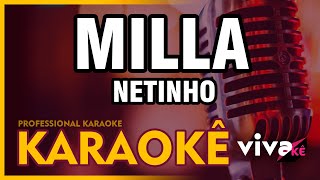 KARAOKÊ  Milla  Netinho  com BACKING VOCAL 🎤 [upl. by Alake111]