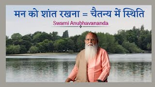 मन को शांत रखना  चैतन्य में स्थिति  Swami Anubhavananda [upl. by Nawk]