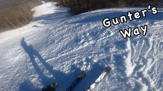 Skiing Gunthers Way blueblack  Sugar Mountain Ski Resort [upl. by Rehpatsirhc878]