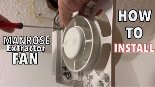 MANROSE Bathroom Extractor Fan Installation  How To Install A Extractor Fan [upl. by Akemat]