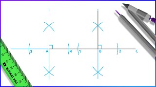 How to draw a Perpendicular line [upl. by Lirrehs]